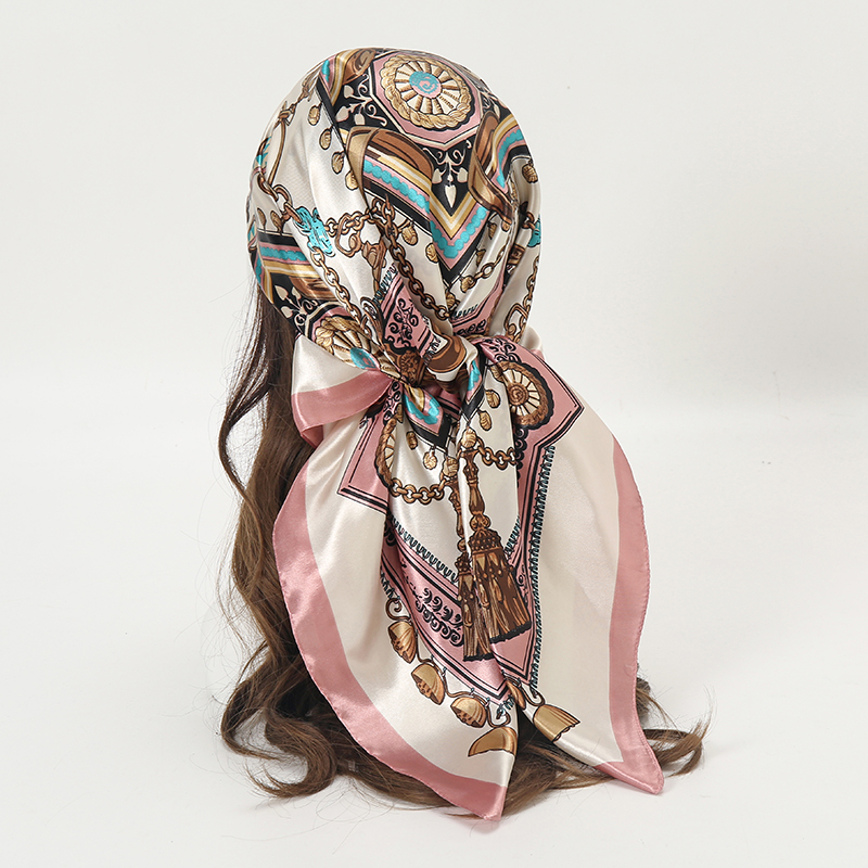 Women'S Fashion Headbands - Foulard Quadrato in Raso da Donna,