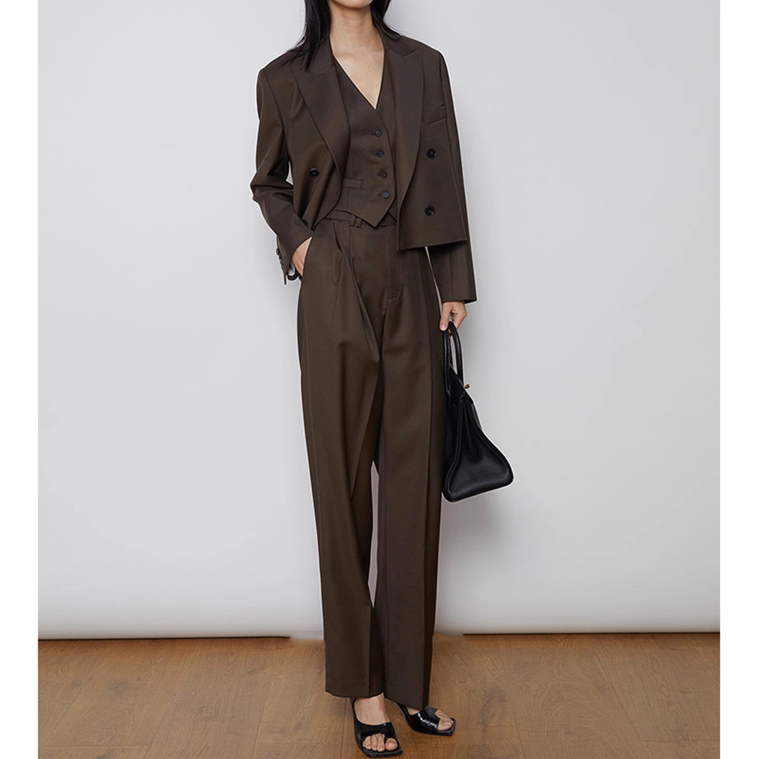 Women'S Fashion Blazer - Completo da Donna Allingentle 3 Pezzi: