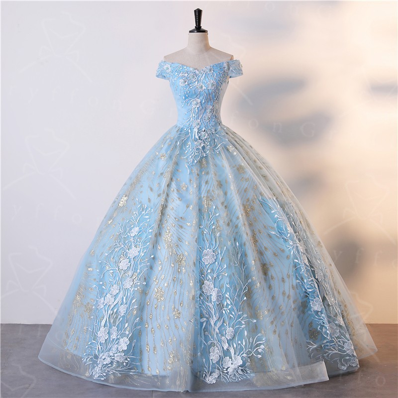 Women'S Fashion Middle Ages - Abito da sera monospalla con glitter