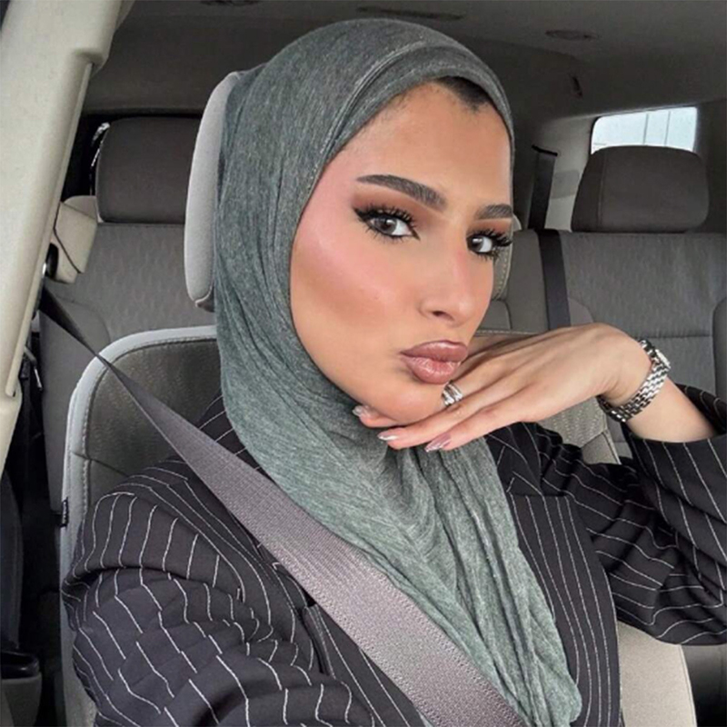 Women'S Fashion Headbands - Moda Piega Rayon Hijab Donna Sciarpa