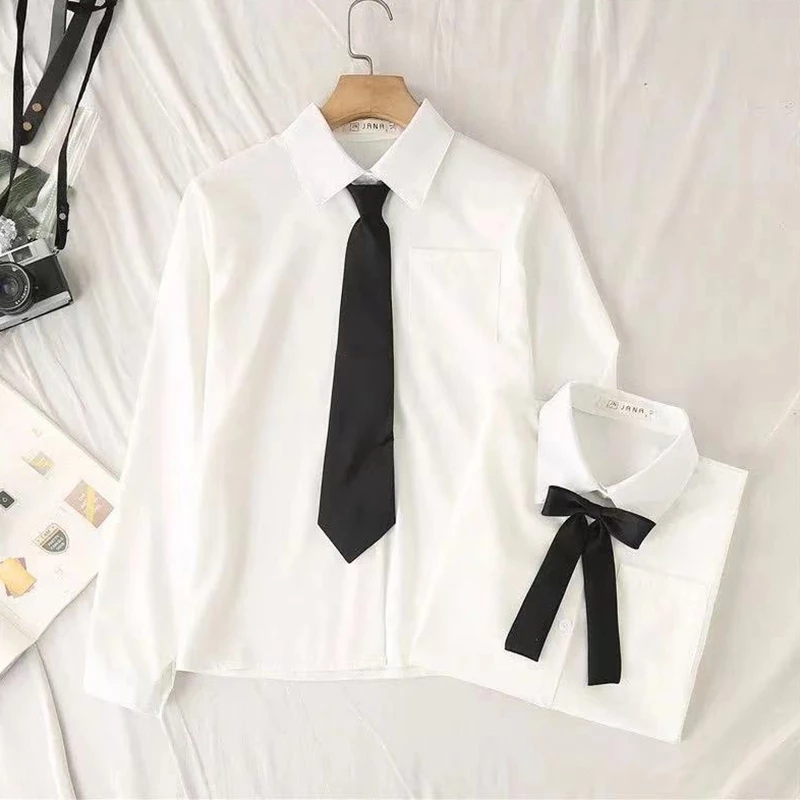 Women Fashion Japan - Camicie da scuola da donna bianche