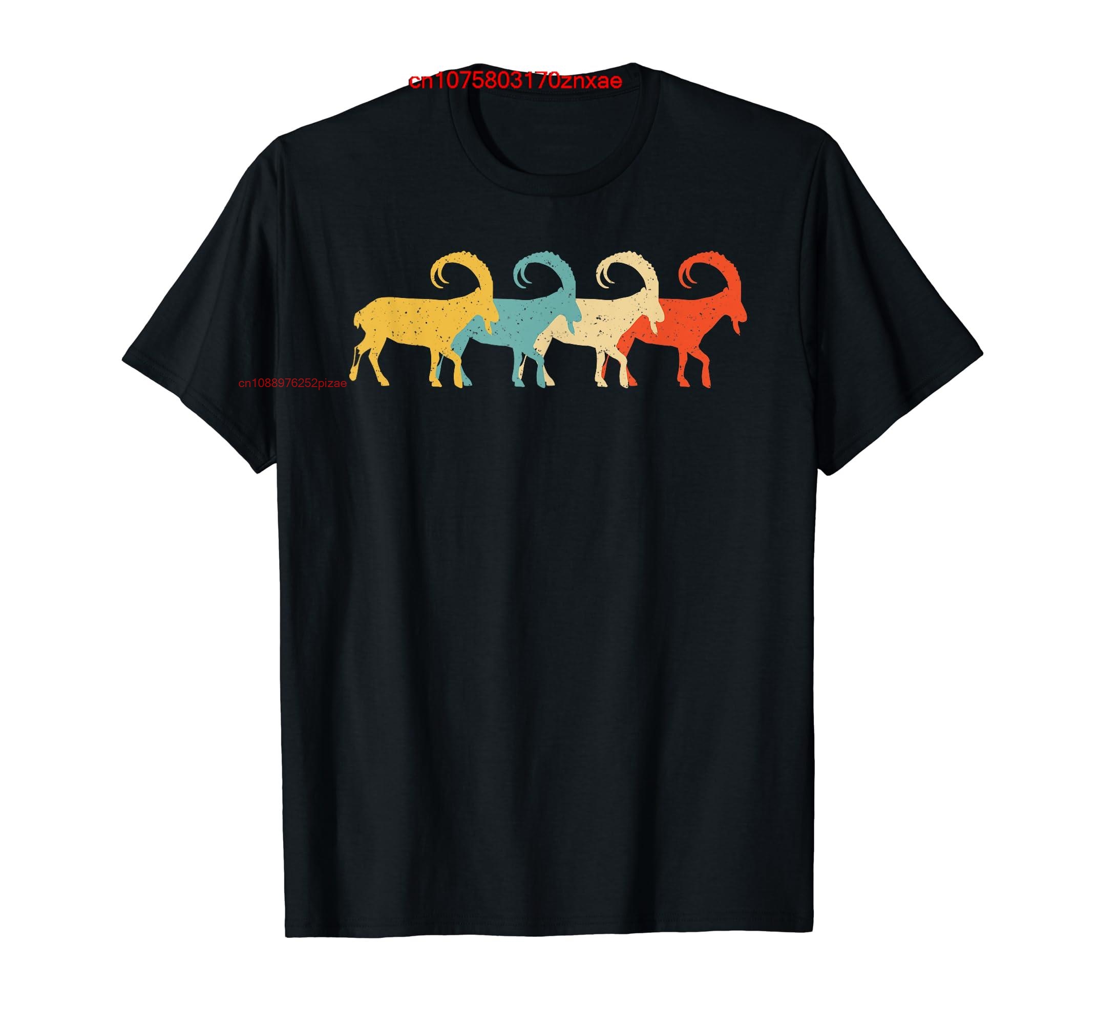 Women'S Fashion Of The 60S - 100% cotone Markhor Vintage Retro Goat