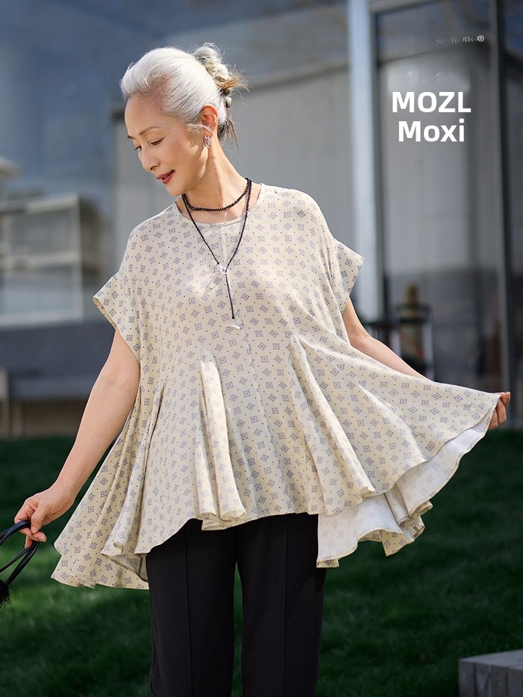 Women'S Fashion Of The 60S - Muzhi T-shirt estiva alla moda a