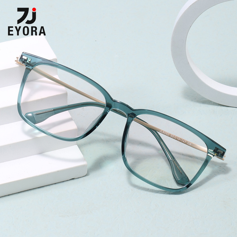 Women'S Fashion Glasses With Clear Lenses - EYORA Occhiali da Lettura Quadrati Classici
