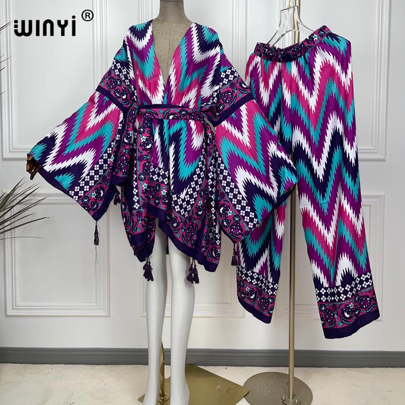 Women'S Fashion Kimono - WINYI abito a due pezzi kimono