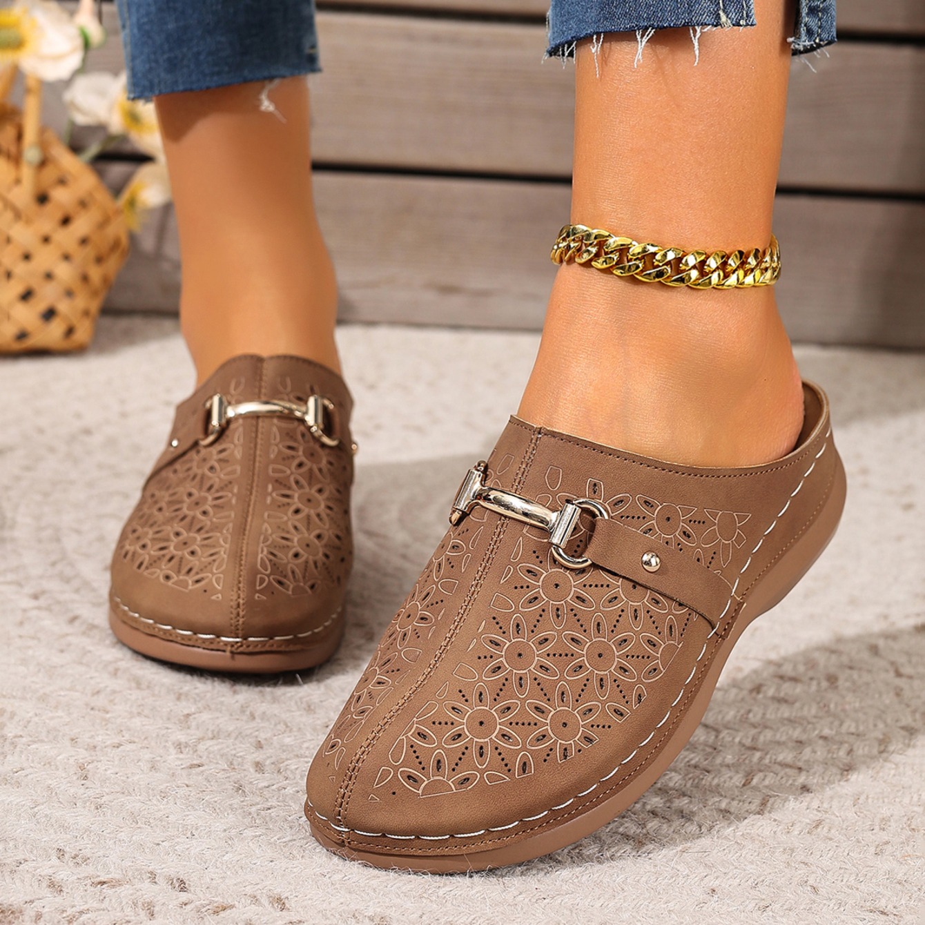 Women'S Fashion Middle Ages - Ciabatte da donna leggere e alla