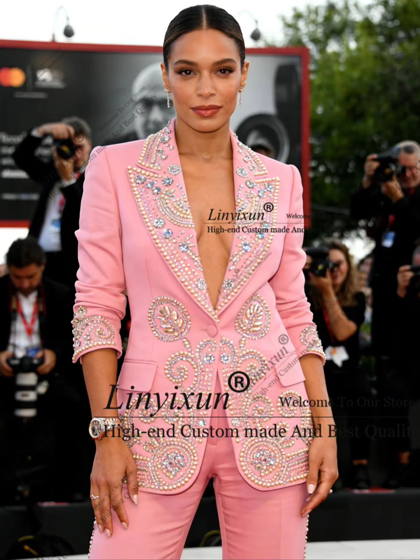 Women'S Fashion Blazer - Completi da Donna con Cristalli Luccicanti