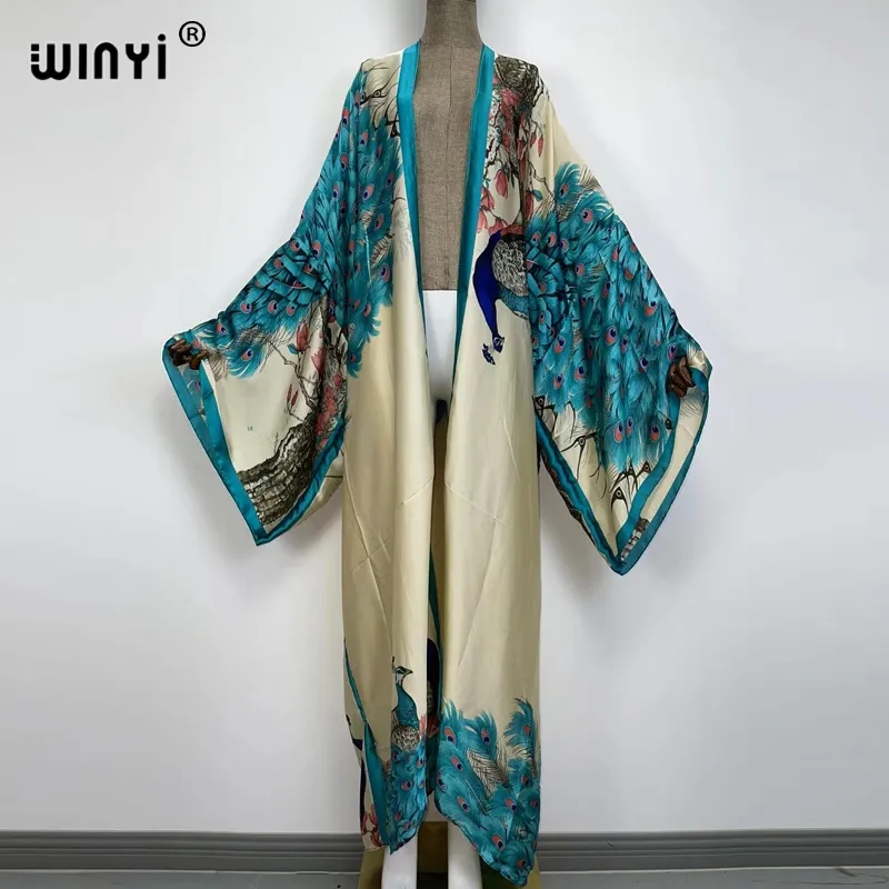 WINYI Summer Classic peacock p - Women'S Fashion Kimono recensione e prezzo