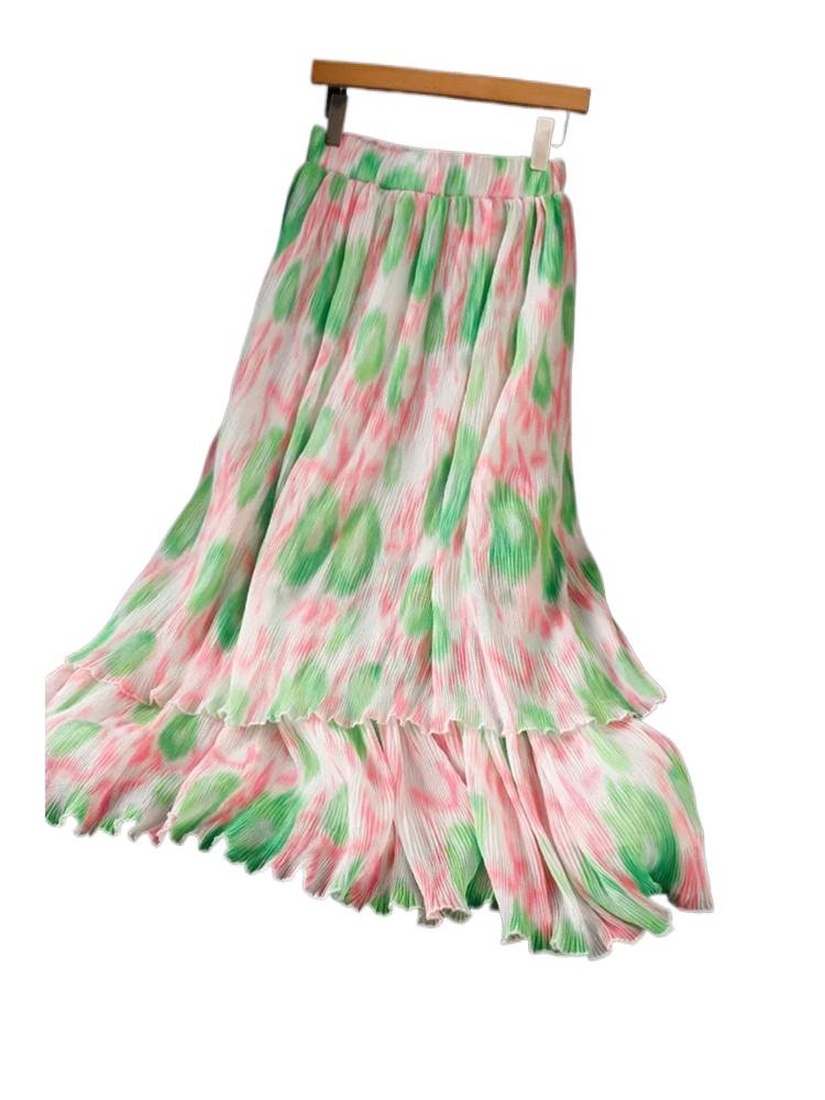2026 Gonna a pieghe in chiffon - Women Fashion Japan recensione e prezzo