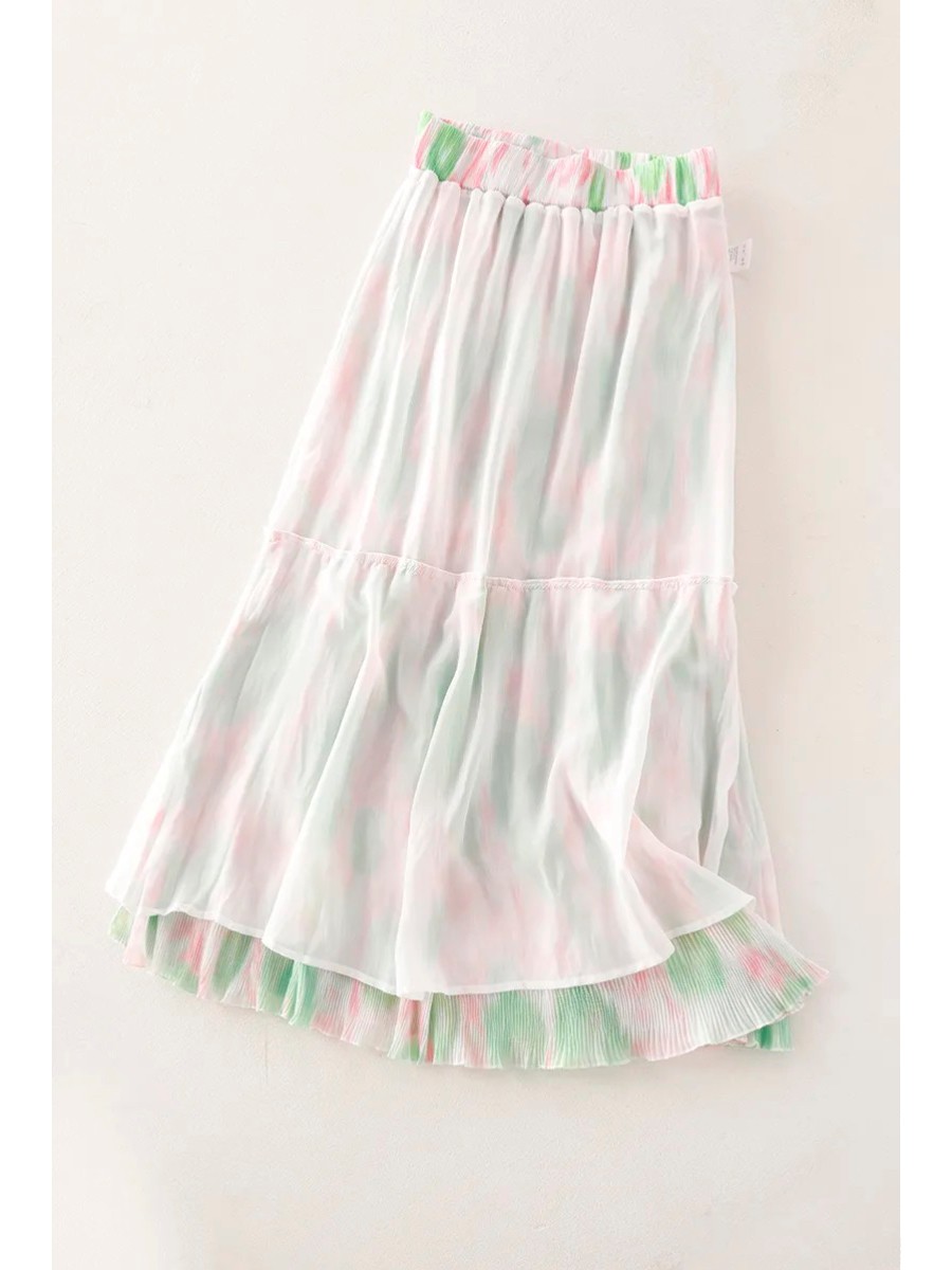 2026 Gonna a pieghe in chiffon - Women Fashion Japan recensione e prezzo