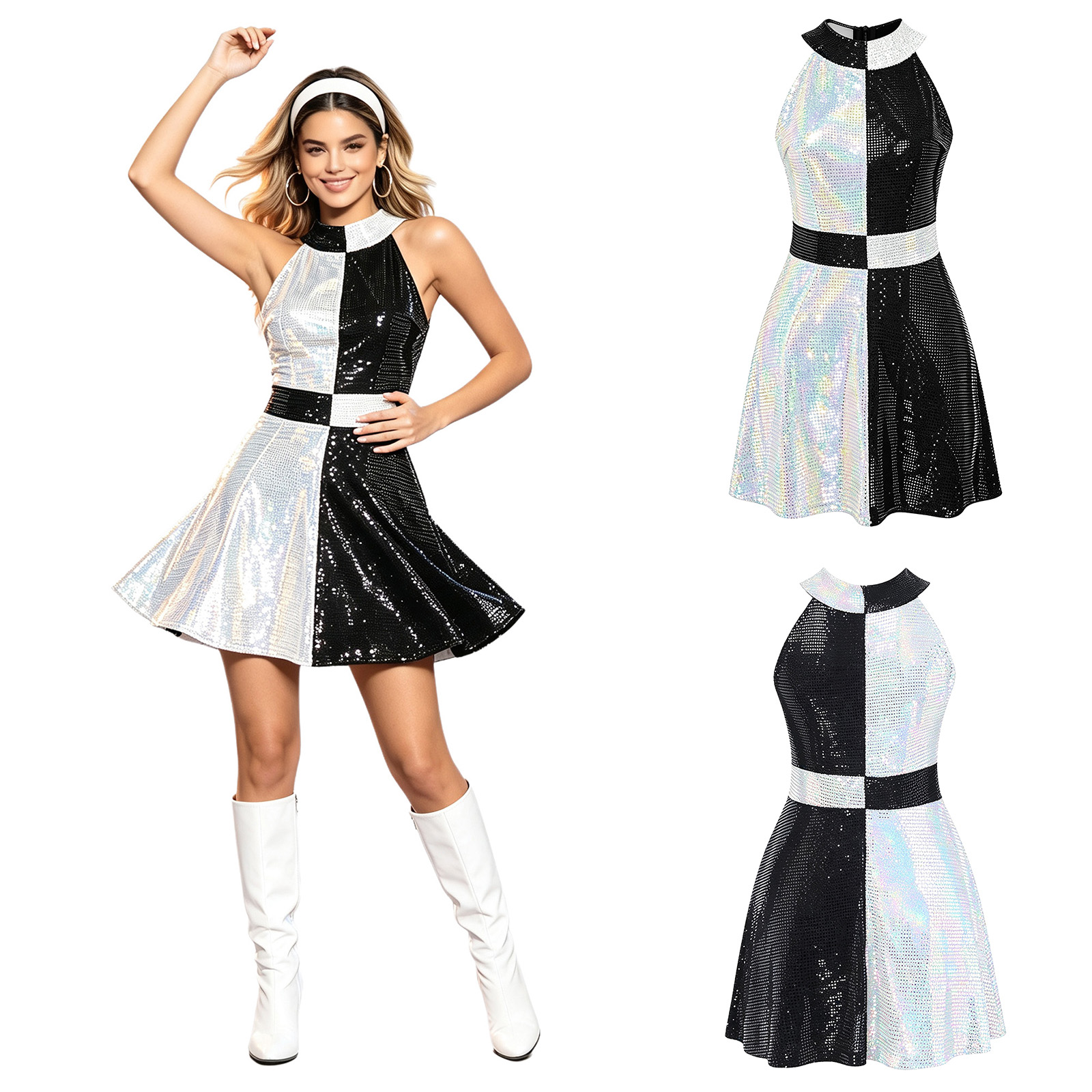 Abito da Donna Stile Disco Ann - Women'S Fashion Of The 60S recensione e prezzo