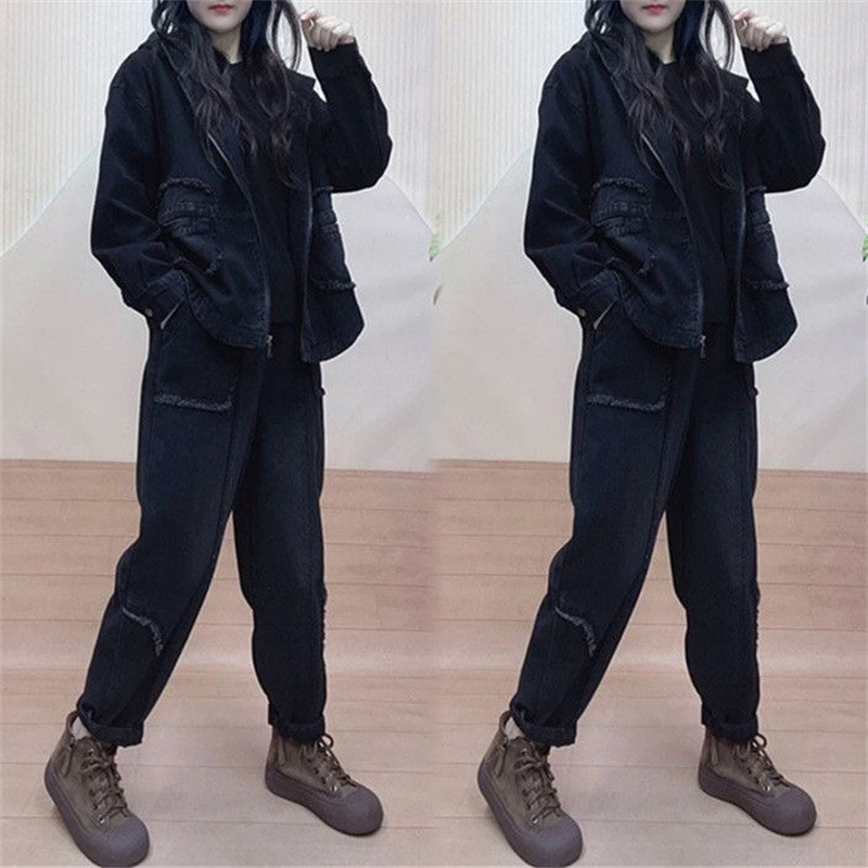 2024 autunno con cappuccio qDe - Women'S Fashion Denim Jacket recensione e prezzo