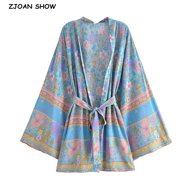 Kimono da donna BOHO blu con s - Women'S Fashion Kimono recensione e prezzo