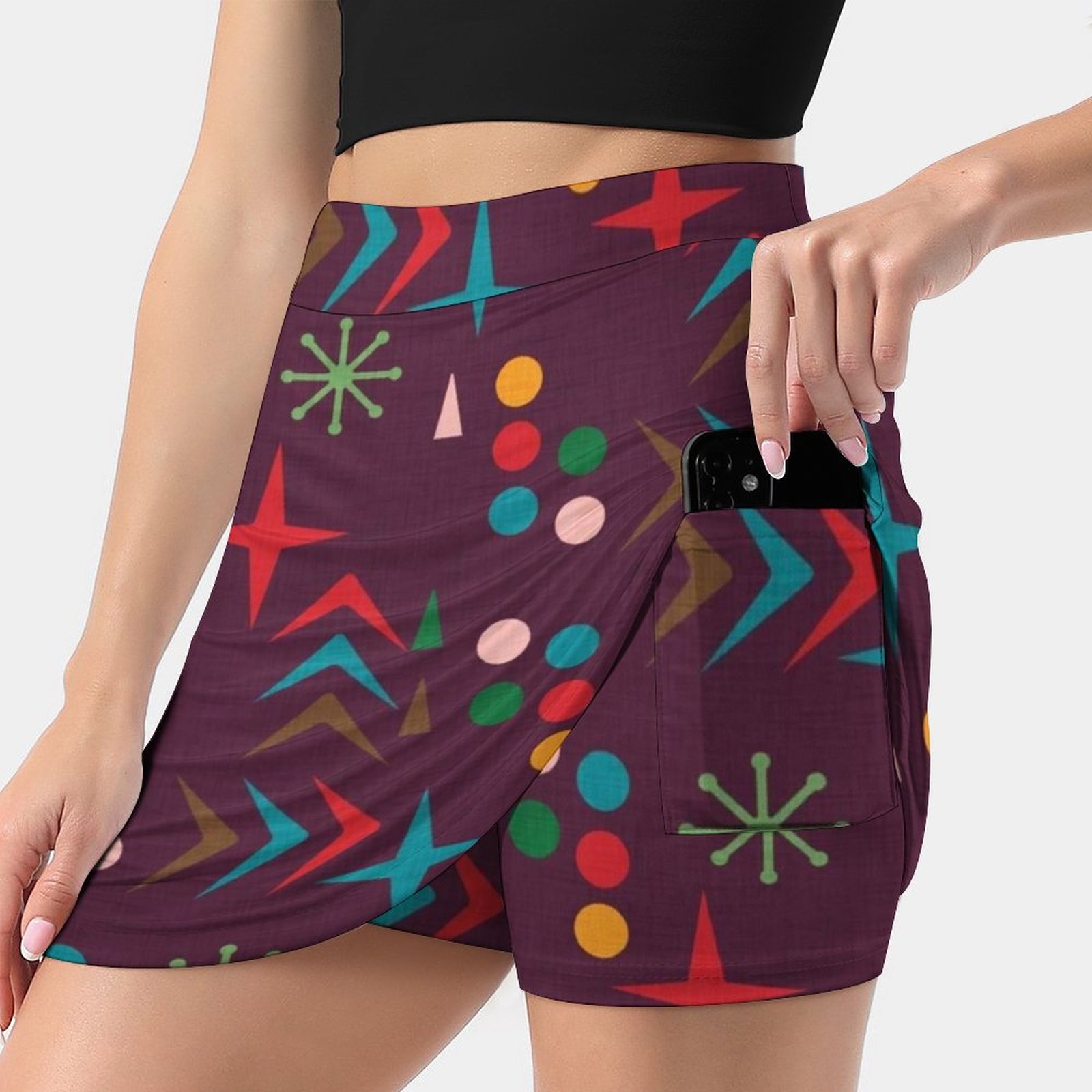 Motivo atomico viola metà seco - Women'S Fashion Of The 60S recensione e prezzo