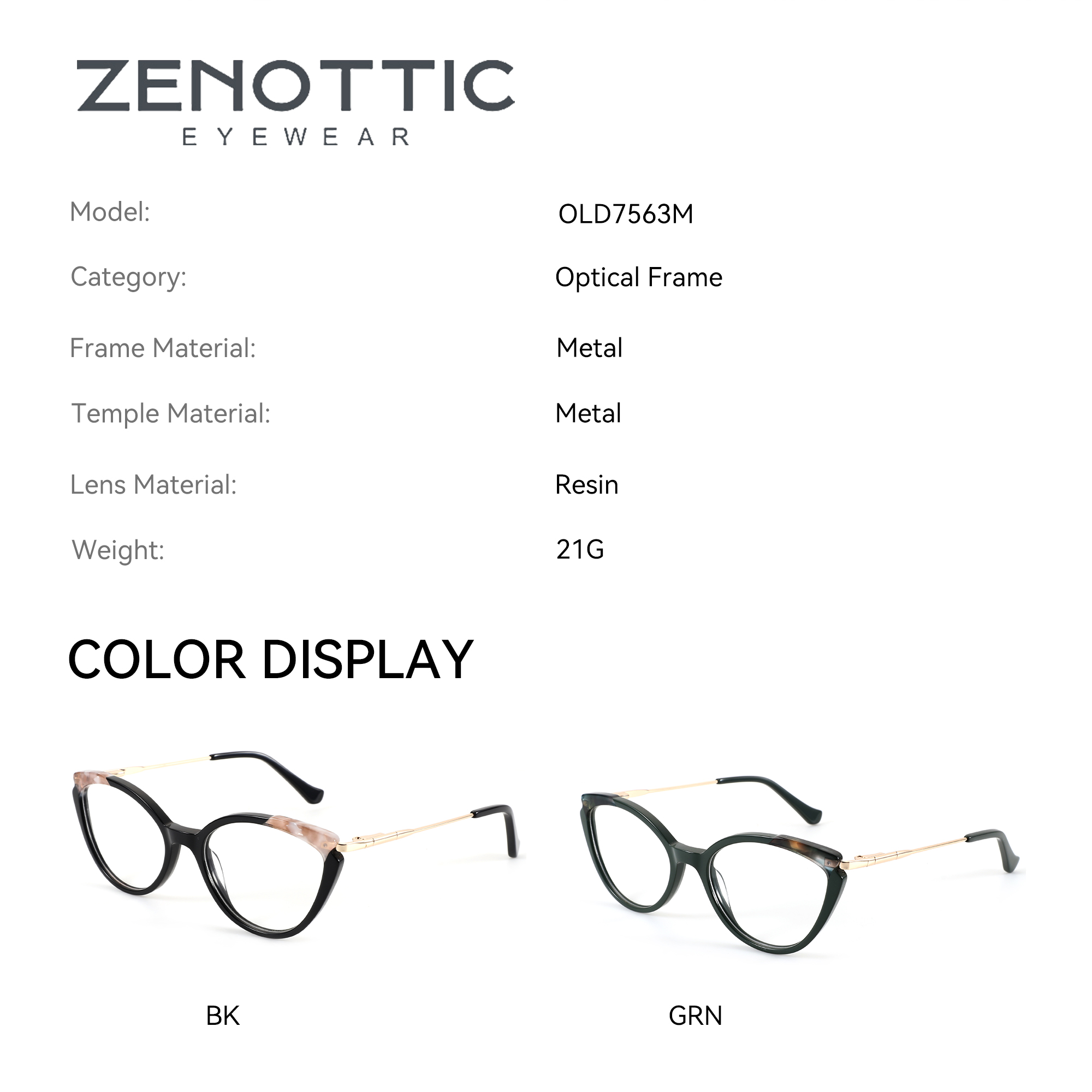 ZENOTTIC Occhiali da vista a f - Women'S Fashion Glasses With Clear Lenses recensione e prezzo