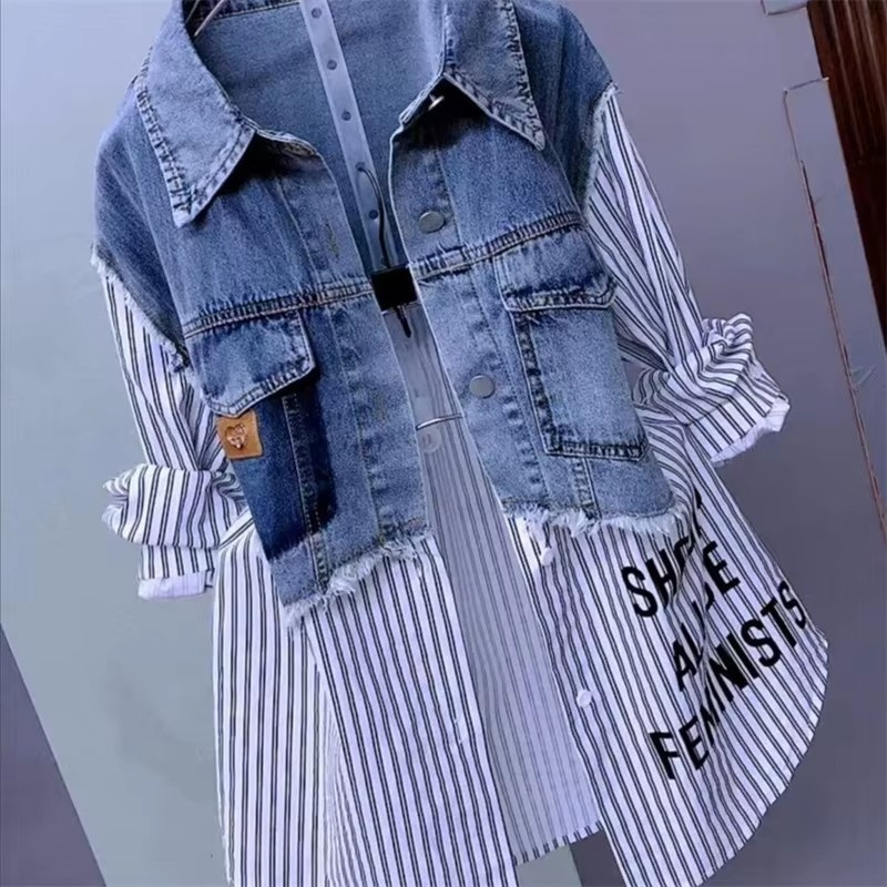 2025 Nuova Primavera/Estate Mo - Women'S Fashion Denim Jacket recensione e prezzo